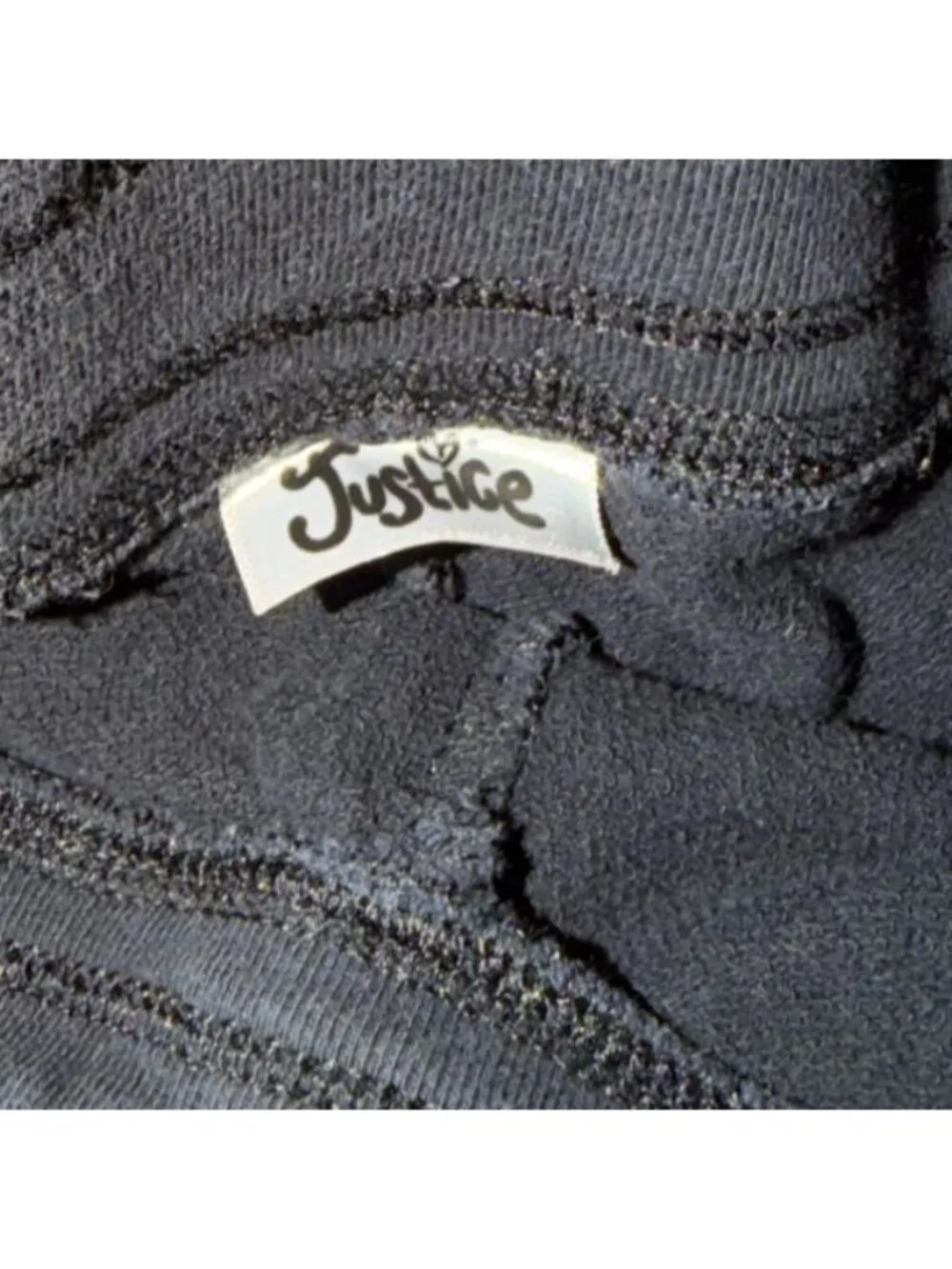 Justice Girls Pull On Cotton Shorts-Black-6-GUC